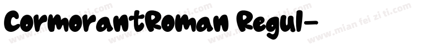 CormorantRoman Regul字体转换